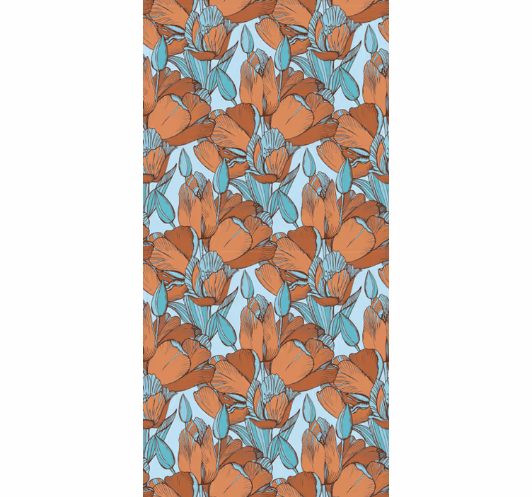 Tapet flori afișaj floral elegant - TenStickers
