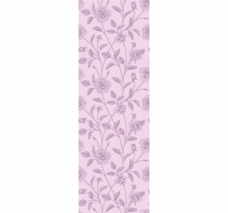 Tapet flori model floral lavandă - TenStickers