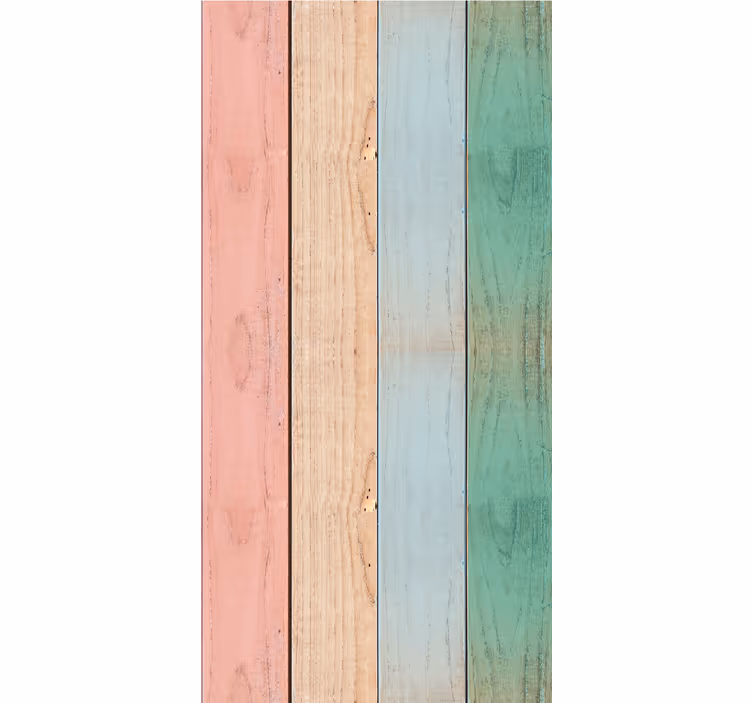 Tapet lemn modele de scânduri pastelate - TenStickers