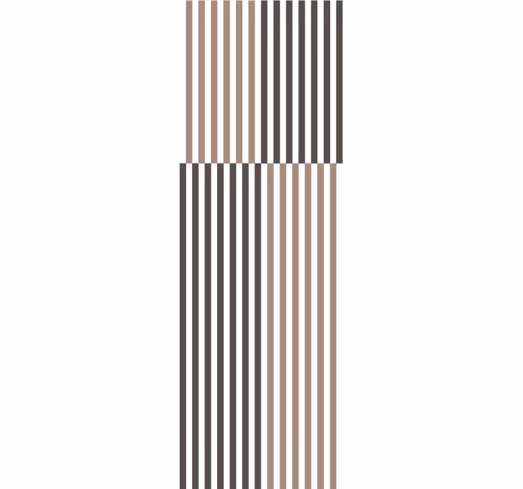 Tapet dungi design elegant bej și maro - TenStickers