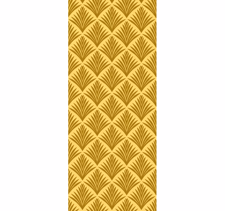 Tapet faianta art deco frunze de aur - TenStickers