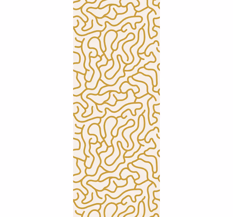 Tapet geometric model de linii curbate - TenStickers
