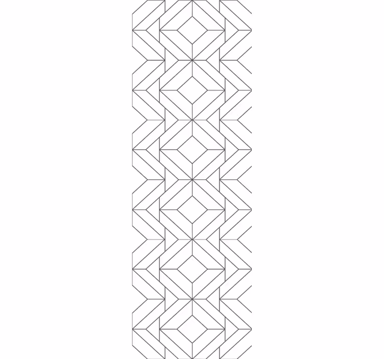 Tapet geometric elemente cu modele moderne - TenStickers