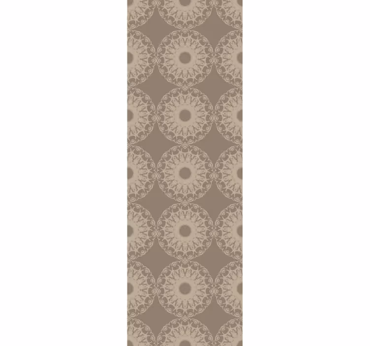 Tapet ornamental model circular bej complicat - TenStickers