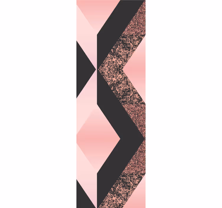 Tapet geometric model roz abstract - TenStickers