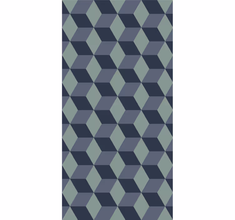Tapet geometric model de cuburi 3d - TenStickers