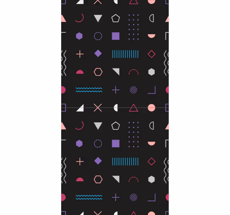 Tapet geometric forme colorate - TenStickers