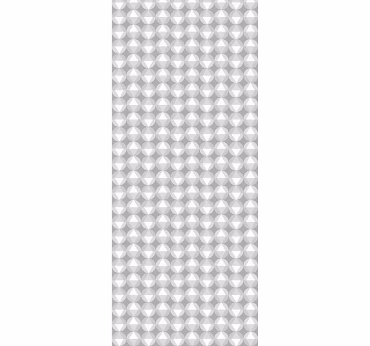 Geometric tapet model circular gri - TenStickers