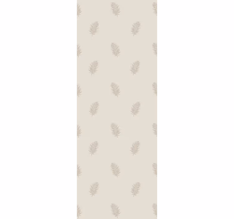 Tapet de frunze model bej subtil - TenStickers