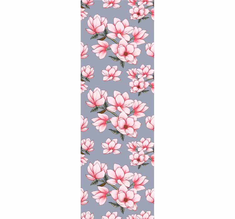 Tapet flori model roz magnolie - TenStickers