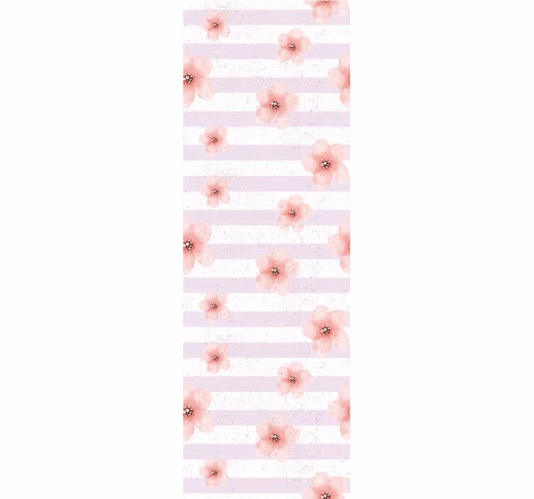 Tapet flori dungi cu flori de cireș - TenStickers