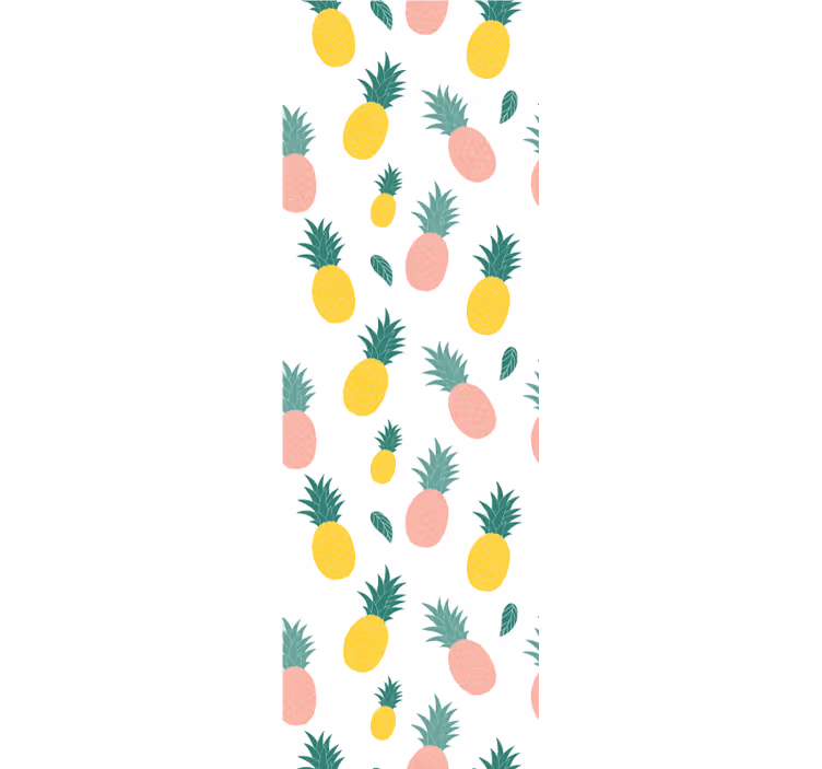 tapet bucătărie model de ananas tropical - TenStickers