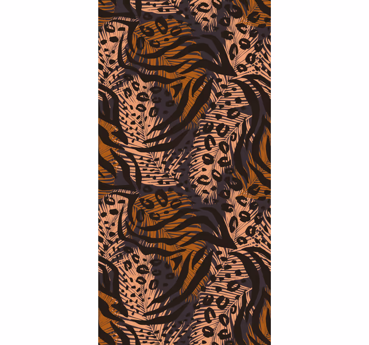 Tapet leopard model de animale tropicale - TenStickers