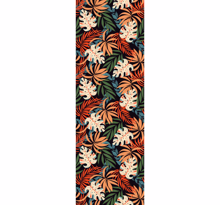 Tapet de frunze model colorat tropical - TenStickers
