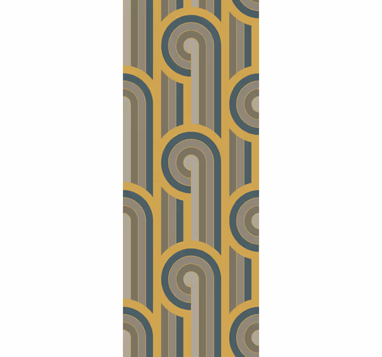 Tapet geometric design cu model curbat - TenStickers