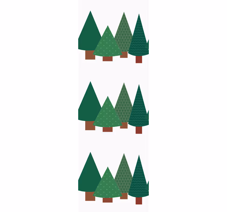 Crăciun tapet plante veșnic verzi de pin - TenStickers