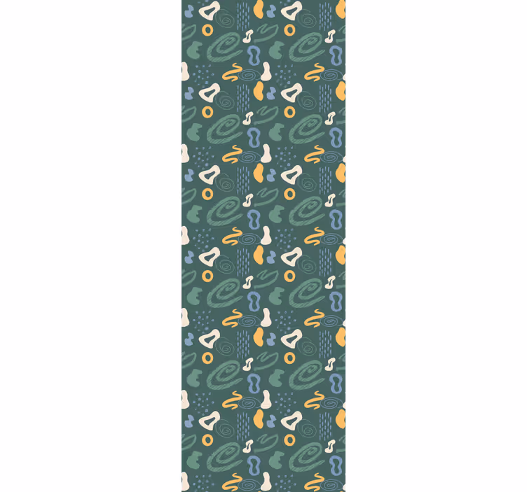 Tapet geometric model de forme curbate - TenStickers