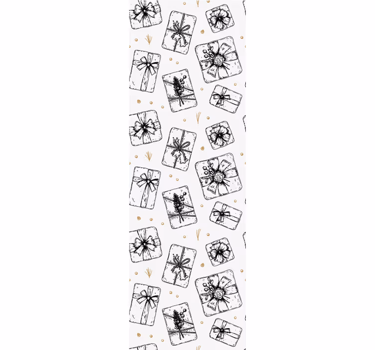 Crăciun tapet modele de fundite cadou - TenStickers