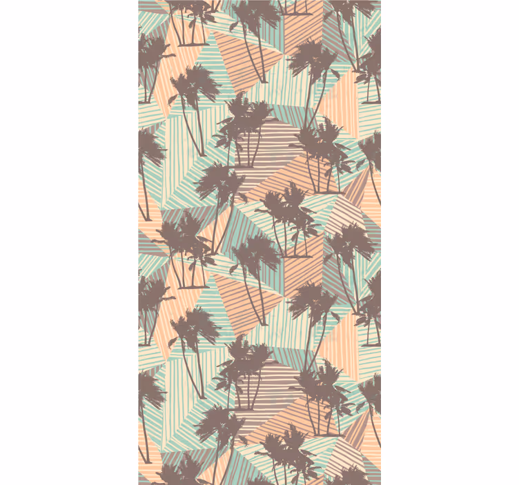 Copaci tapet siluete tropicale - TenStickers