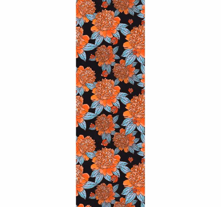 Tapet flori design viu colorat - TenStickers