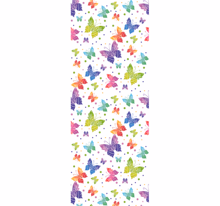 Fluture tapet model colorat pentru bebeluși - TenStickers
