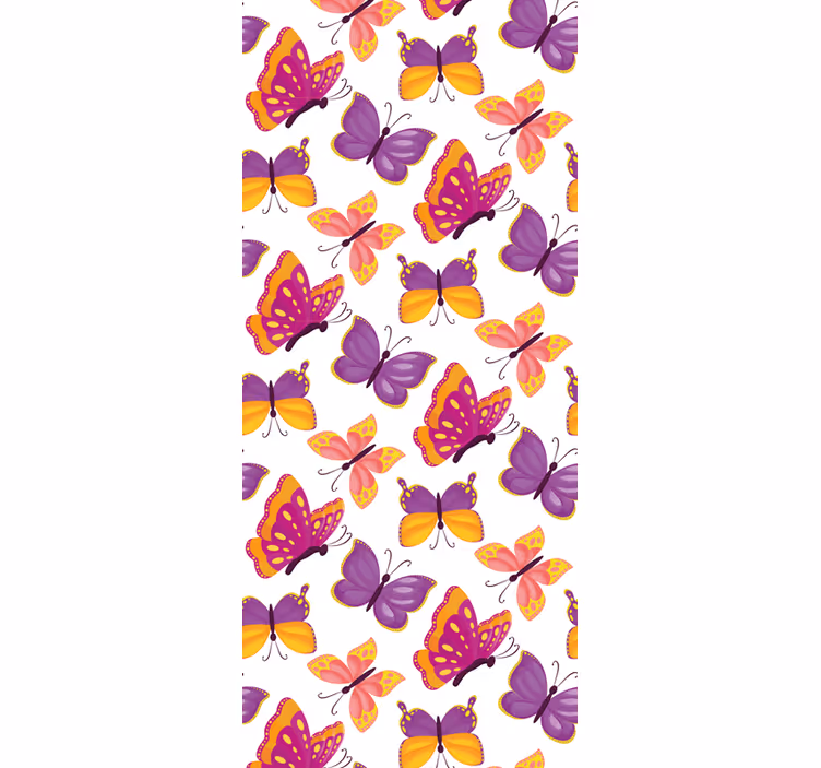 Fluture tapet nuanțe violete - TenStickers