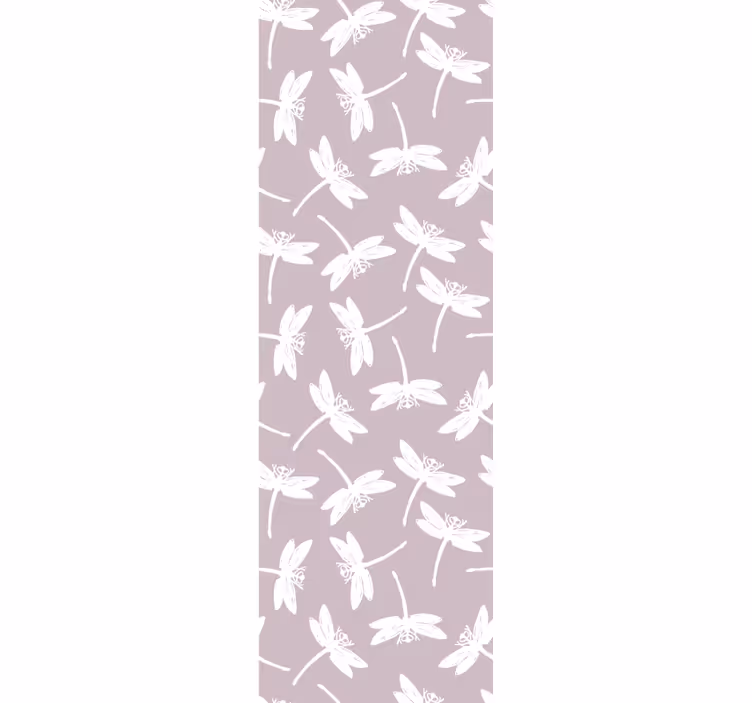Fluture tapet model de libelule violet - TenStickers