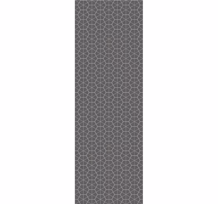 Tapet geometric design hexagonal gri - TenStickers