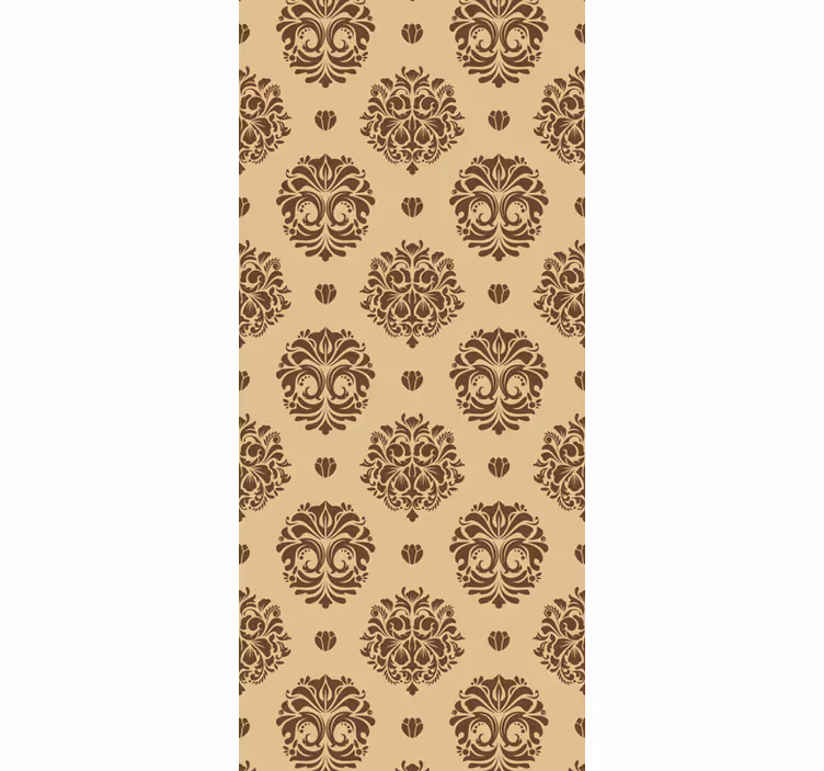 Tapet floral cu model bej antic - TenStickers