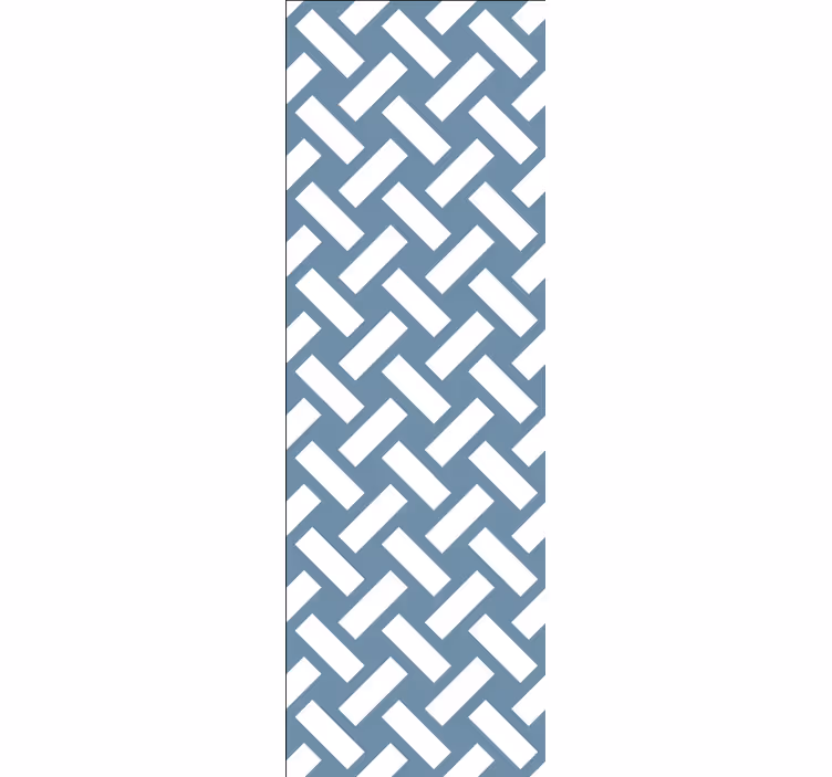 Tapet geometric dreptunghiuri albe - TenStickers