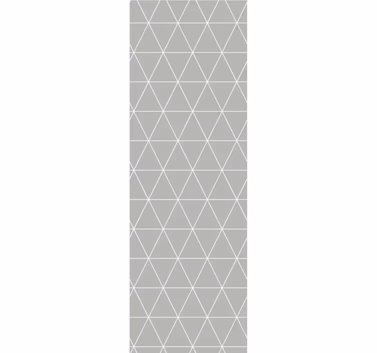 Tapet geometric triunghiuri elegante gri - TenStickers