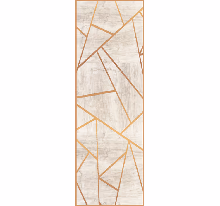 Tapet lemn nuc textura lemn geometric - TenStickers