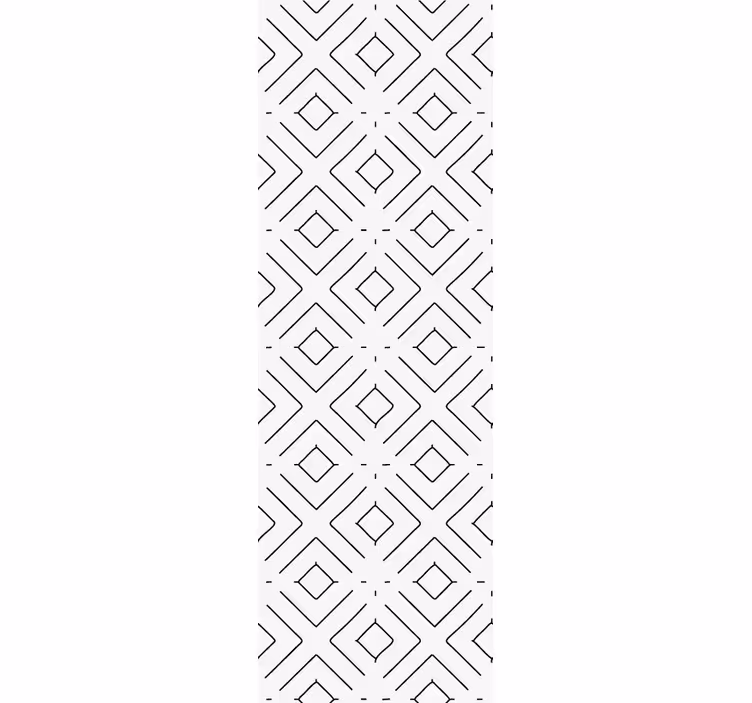 Tapet de intrare stil geometric de diamant - TenStickers