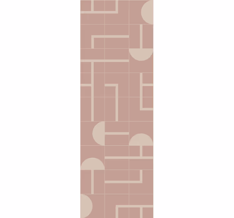 Tapet geometric bej forme moi - TenStickers