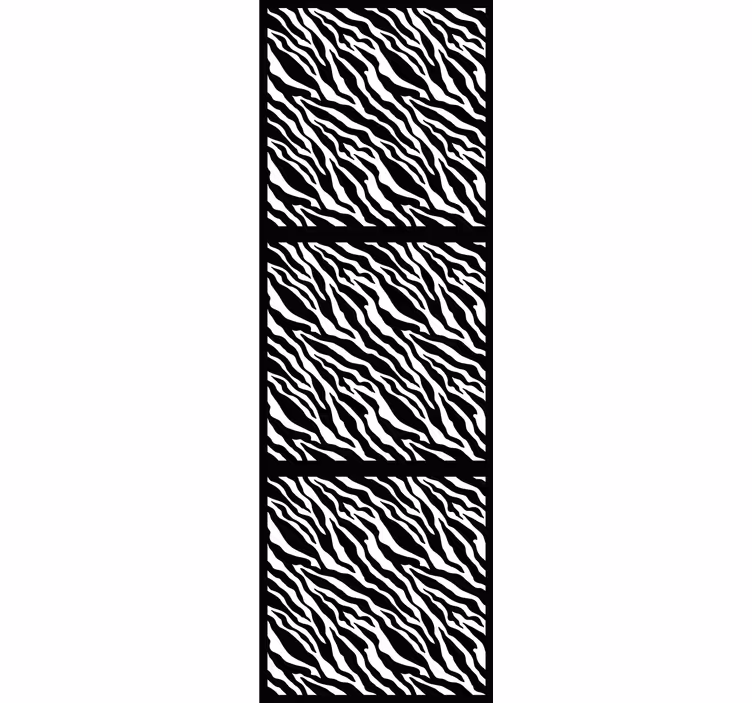 Tapet baie gresie cu model zebra - TenStickers