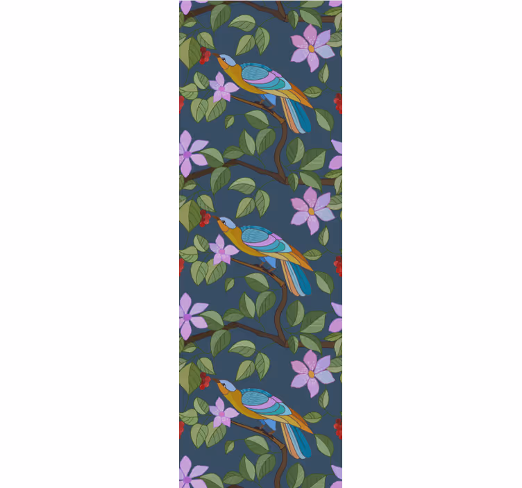 Tapet păsări design tropical colorat - TenStickers