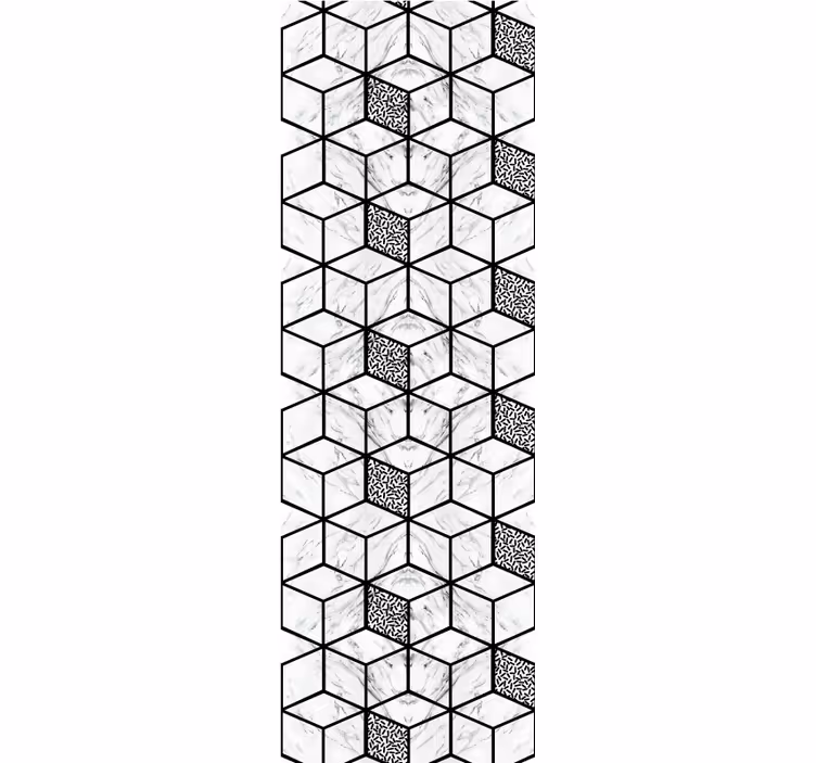 Tapet geometric design model cubic - TenStickers
