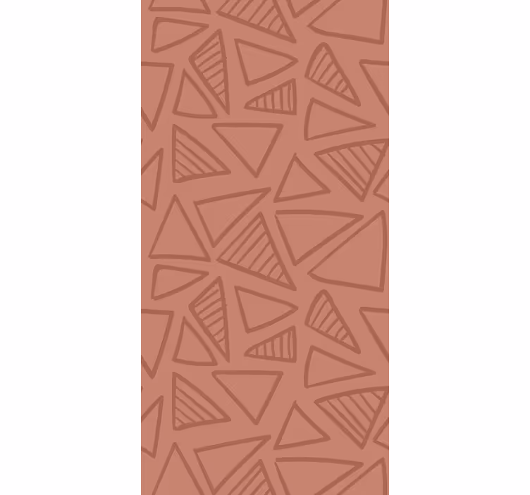 Tapet geometric model roșu abstract - TenStickers