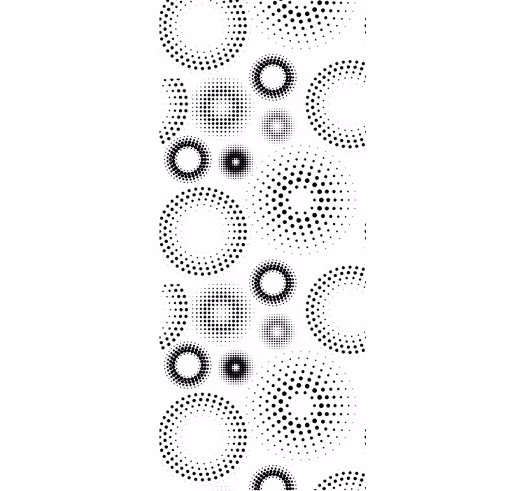 Cercuri tapet geometrie puntilistă - TenStickers