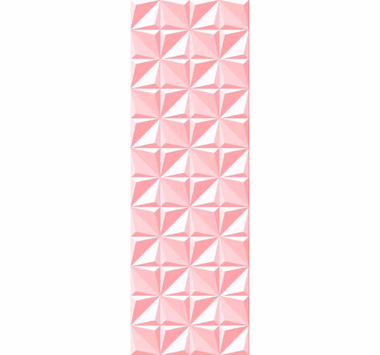 Tapet 3D forme geometrice roz - TenStickers