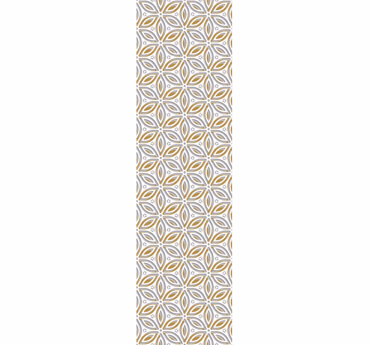 Tapet 3d cu flori albe delicate - TenStickers