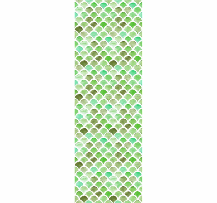 Tapet texturat model verde festonat - TenStickers