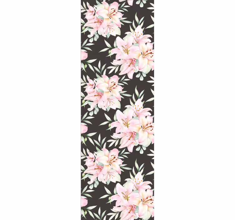 tapet dormitor aranjament floral luxuriant - TenStickers