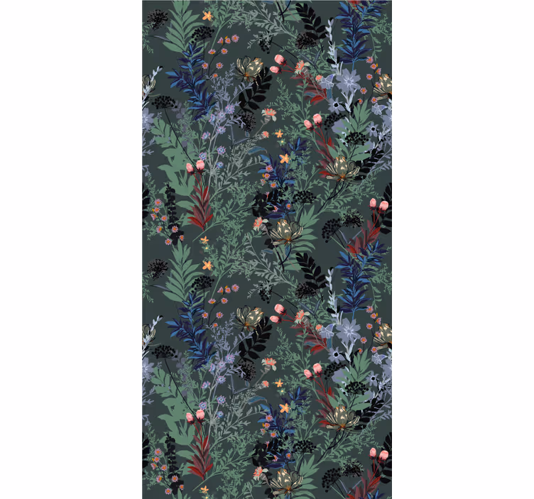 Tapet flori jungla de noapte - TenStickers