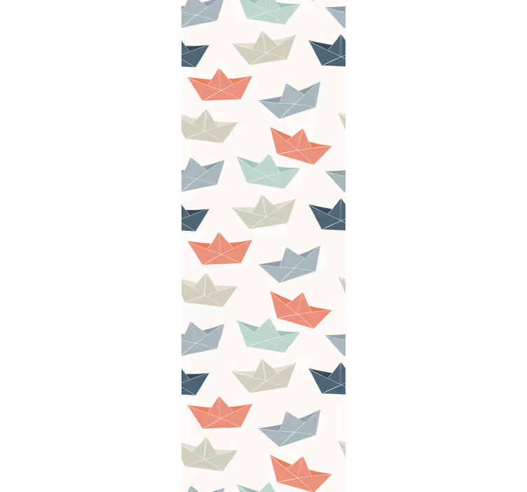 Tapet copii bărci origami - TenStickers