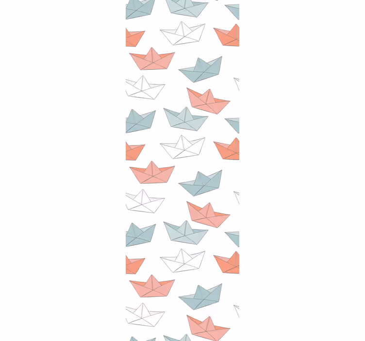Tapet copii model de barcă origami - TenStickers