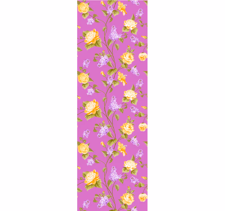 Tapet floral model roz delicat - TenStickers