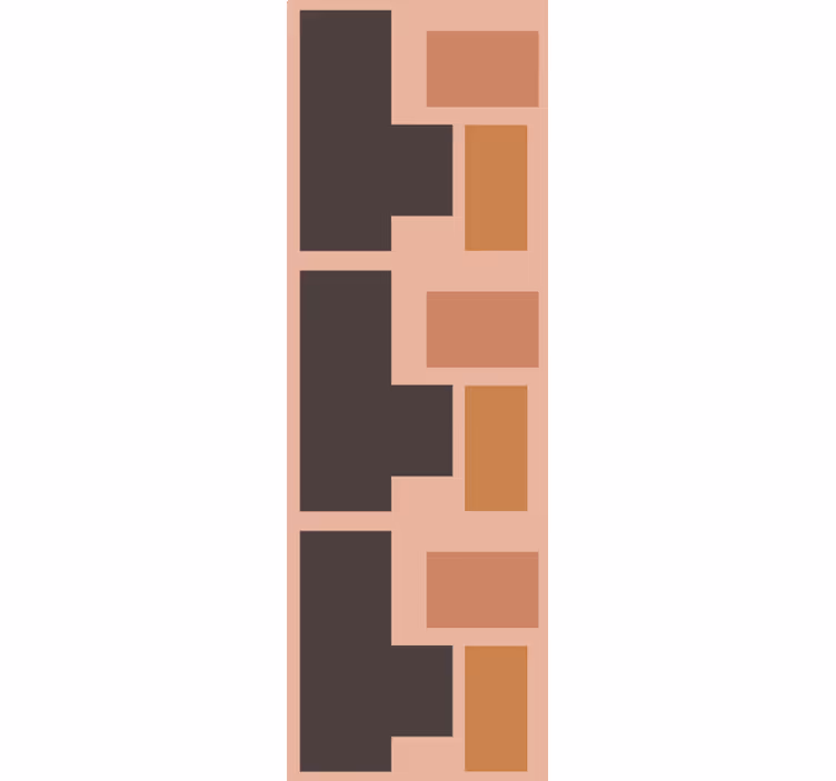 Tapet geometric stil geometric cu blocuri - TenStickers