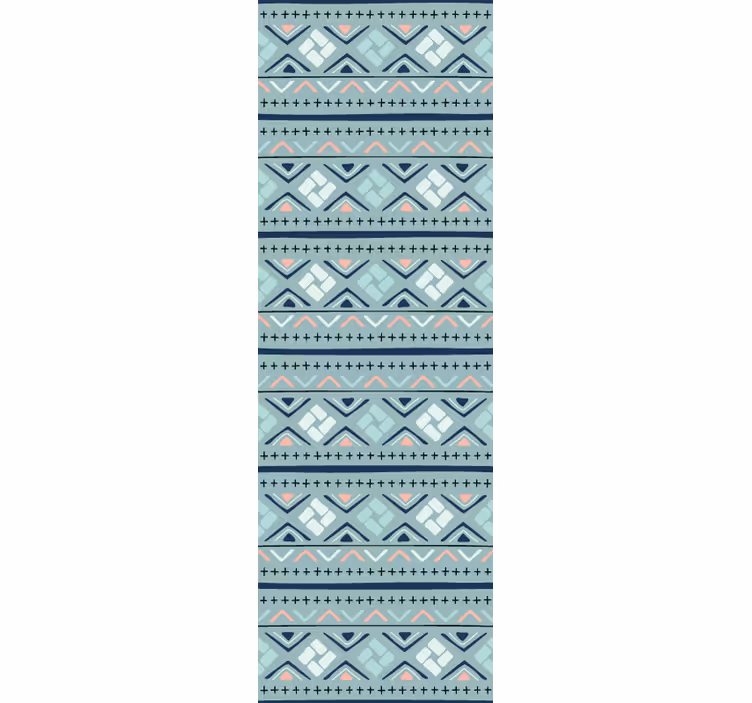 Tapet geometric etnic în tonuri blânde - TenStickers