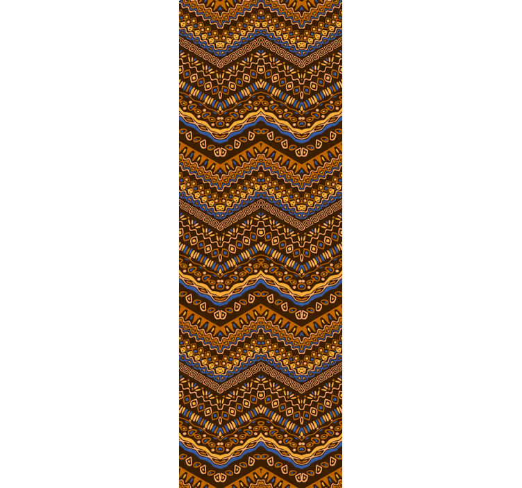 Tapet de artă valuri cu model geometric - TenStickers